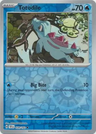 Temporal Forces Totodile #39/162 reverse holo
